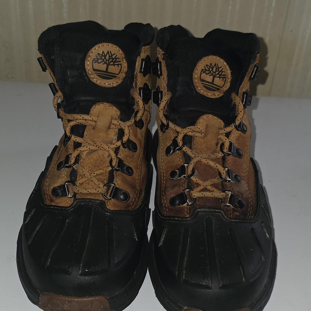 Timberland Brown and Black Boots